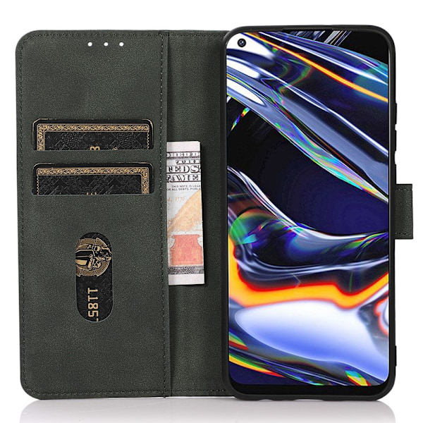 KHAZNEH Xiaomi Redmi Note 14 4G Fodral Retro Läder Grön