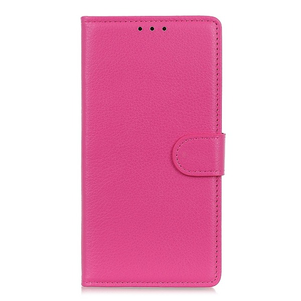 Sony Xperia L4 - Litchi Plånboksfodral - Rosa Pink Rosa