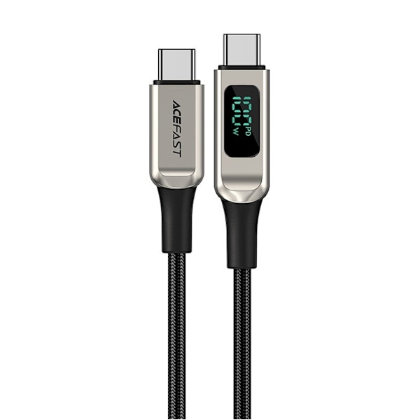 Acefast 100W USB-C Till USB-C 2m - Silver