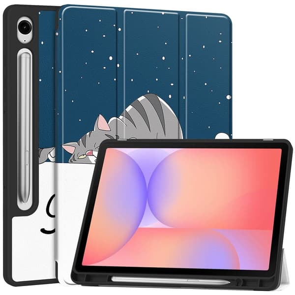 Samsung Galaxy Tab S10 Lite Fodral Tri-Fold Katt