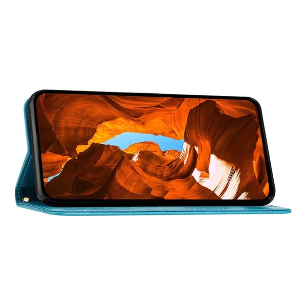 iPhone 17 Pro Fodral Med Blommigt Tryck Blå