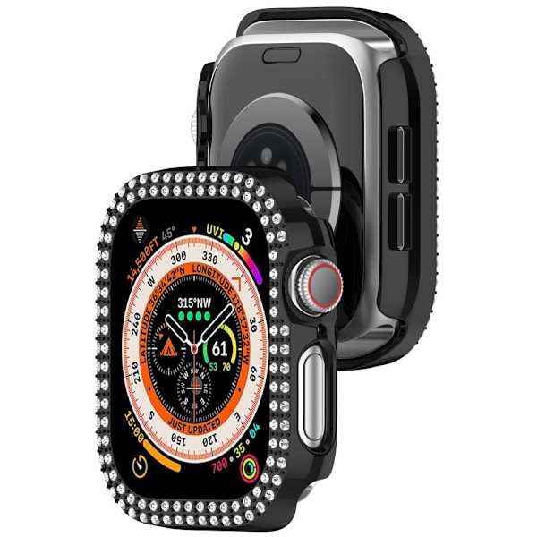 Apple Watch 10 46 mm Skal Rhinestone Svart