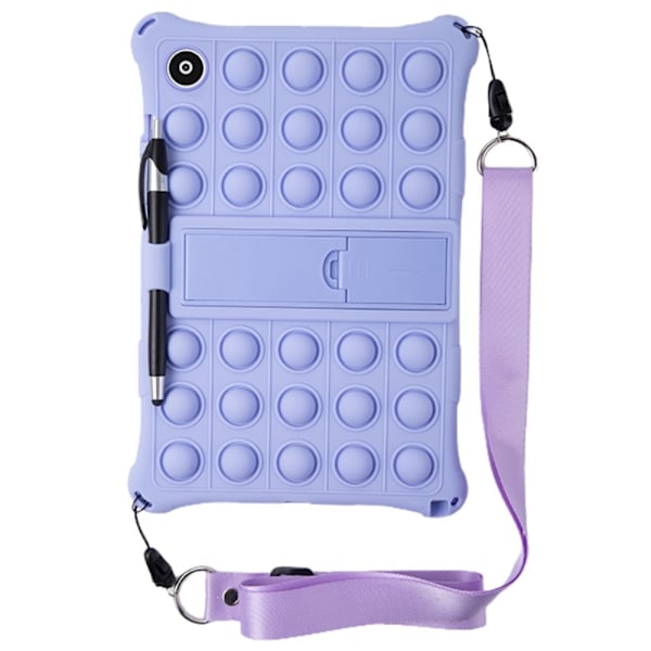 Galaxy Tab A8 10.5 Skal Pop It Fidget Kickstand Lila