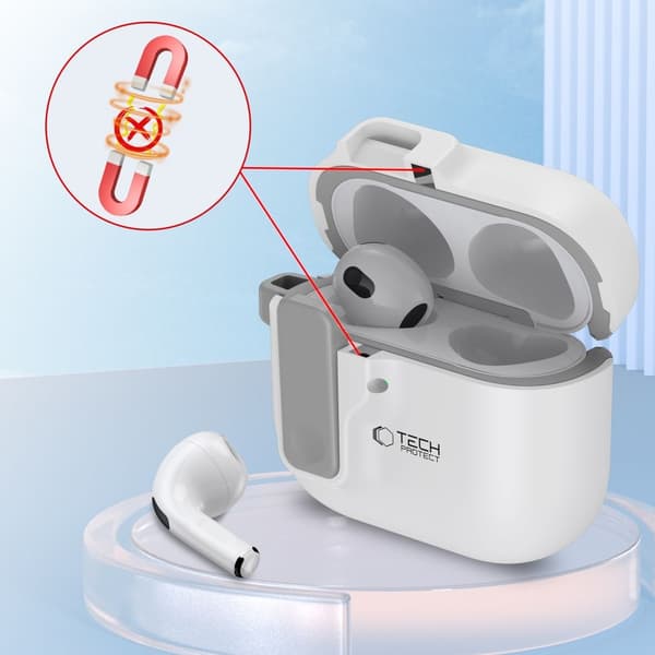 Tech-Protect AirPods 4 Skal Slim Hook Vit