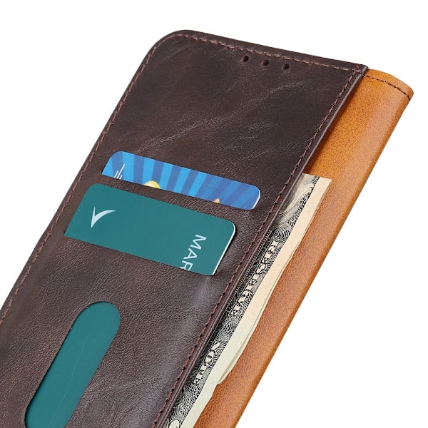 Samsung Galaxy A72 - KHAZNEH Läder Fodral - Brun Brown Brun