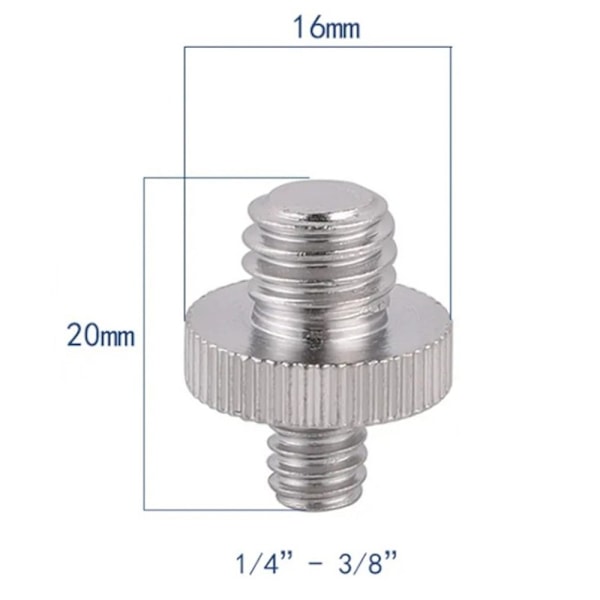 3/8" Till 1/4" Skruv Adapter För Kamera