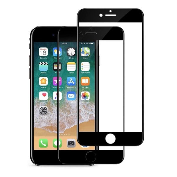 iPhone 8 Plus - 2-Pack Heltäckande Härdat Glas - Full Fit iPhone 8 Plus