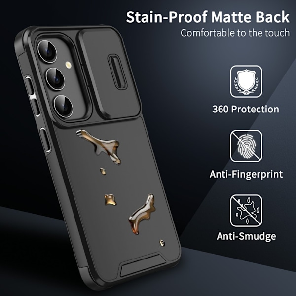 Samsung Galaxy S25 Skal CamShield Hybrid Svart
