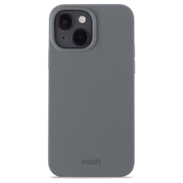 holdit iPhone 14 / 13 Mobilskal Silikon Space Gray