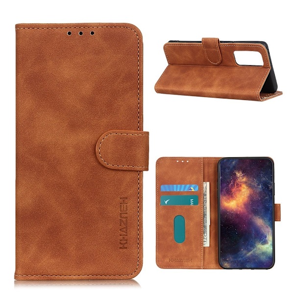 OnePlus 9 Pro - KHAZNEH Retro Läder Fodral - Brun Brown Brun