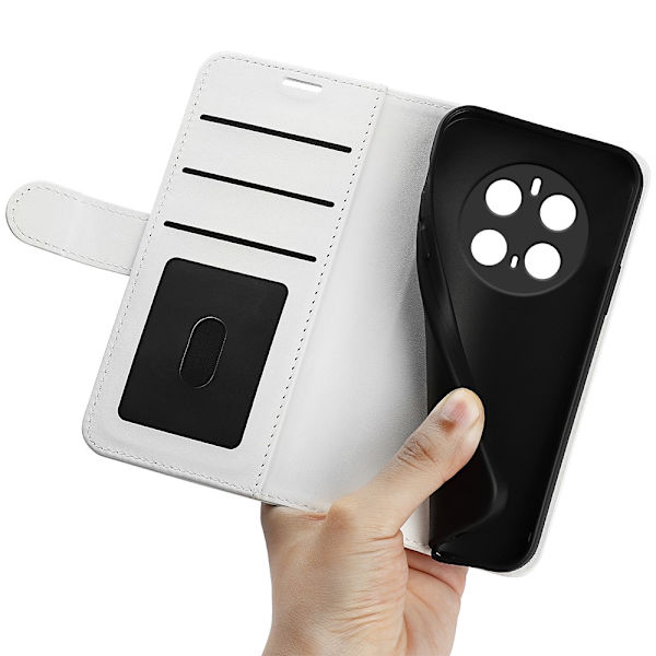 Honor Magic7 Pro Fodral Crazy Horse Läder Vit