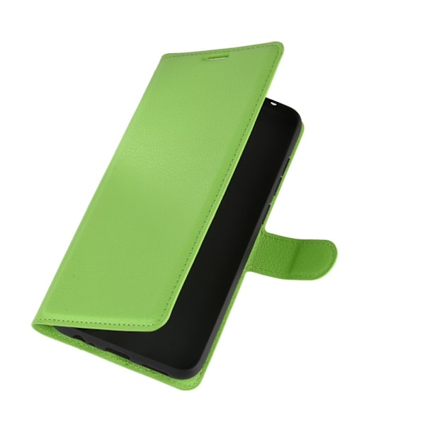 Xiaomi Redmi Note 9 - Litchi Plånboksfodral - Grön Green Grön
