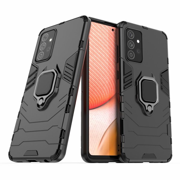 Samsung Galaxy A72 - Hybrid Ring Skal - Svart Black Svart