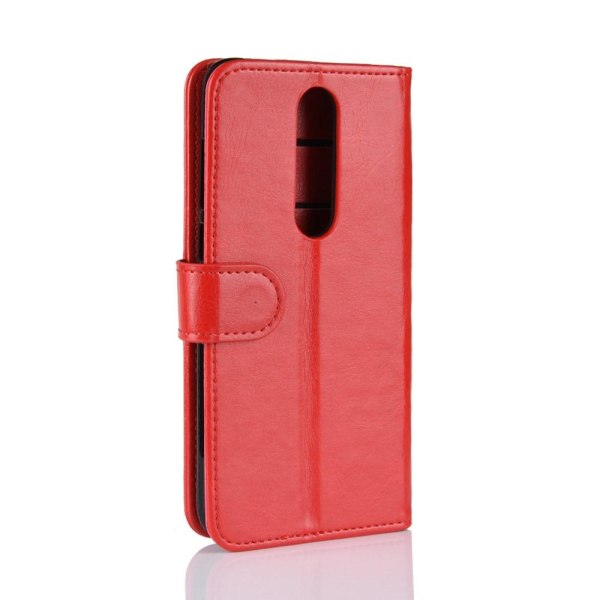 Nokia 5.1 Plus - Plånboksfodral - Röd Red Röd