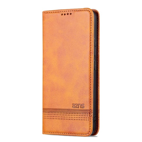 AZNS Xiaomi 13 5G Fodral Flip Läder Ljus Brun