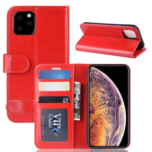 iPhone 11 Pro Max - Plånboksfodral - Röd Red Röd