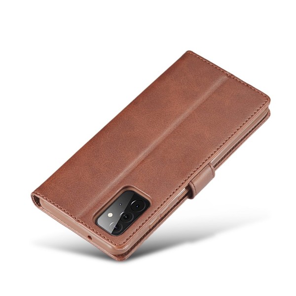Samsung Galaxy A72 - LC.IMEEKE Läder Fodral - Brun Brown Brun