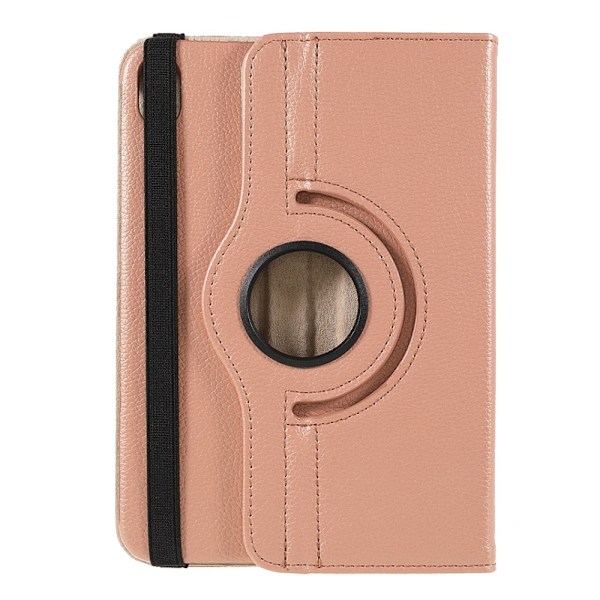 iPad Mini 2024/2021 Fodral 360° Rotation Litchi Roséguld