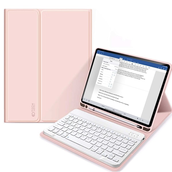 Tech-Protect iPad 10.9 2022 Fodral SmartCase Tangentbord Rosa