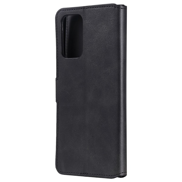 Samsung Galaxy A72 - Klassiskt Läder Fodral - Svart Black Svart