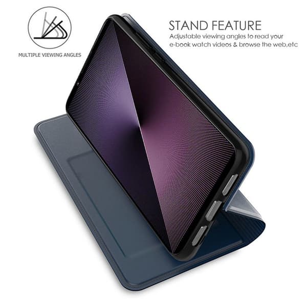 Sony Xperia 1 VII Fodral Flip Läder Blå