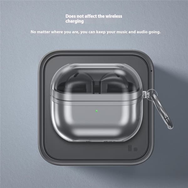 Samsung Galaxy Buds 3/3 Pro Skal Karbinhake TPU Lila