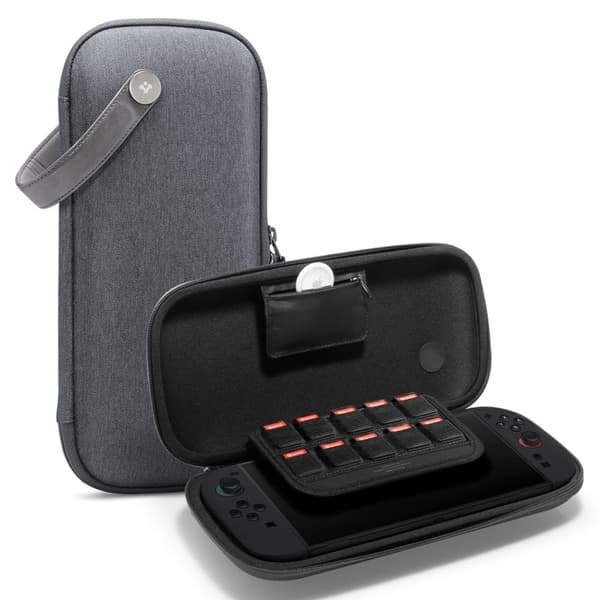 Spigen Nintendo Switch 2 Förvaringsväska Klasden Pouch Grå