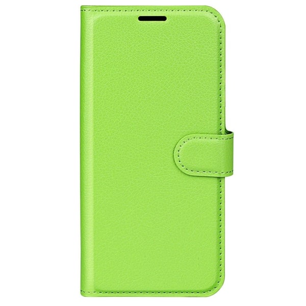 Samsung Galaxy S23 Plus Fodral Litchi Läder Grön