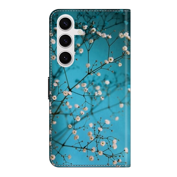 Samsung Galaxy S25 Fodral Läder Peach Blossom