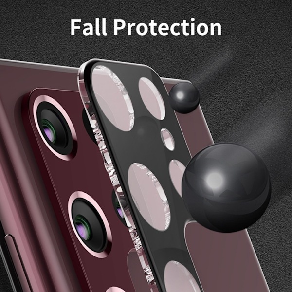 ENKAY Samsung Galaxy S22 / S22 Plus Linsskydd Härdat Glas Svart