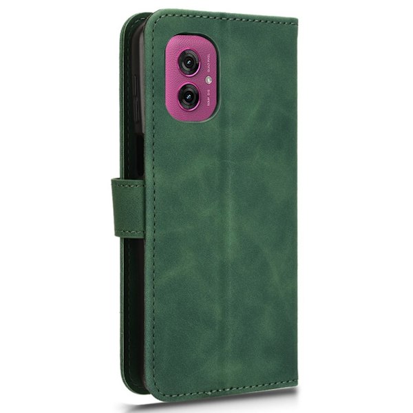 Motorola Moto G55 5G Fodral Läder Grön