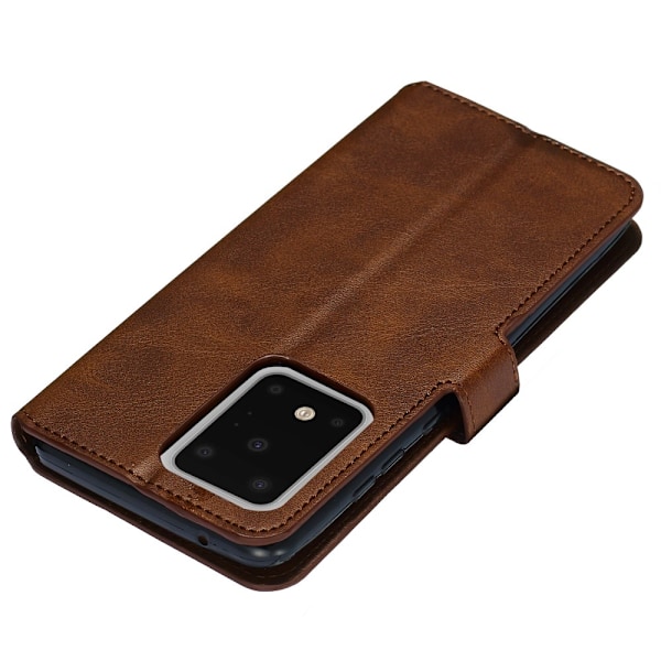 Samsung Galaxy S20 Ultra - Plånboksfodral - Brun Brown Brun