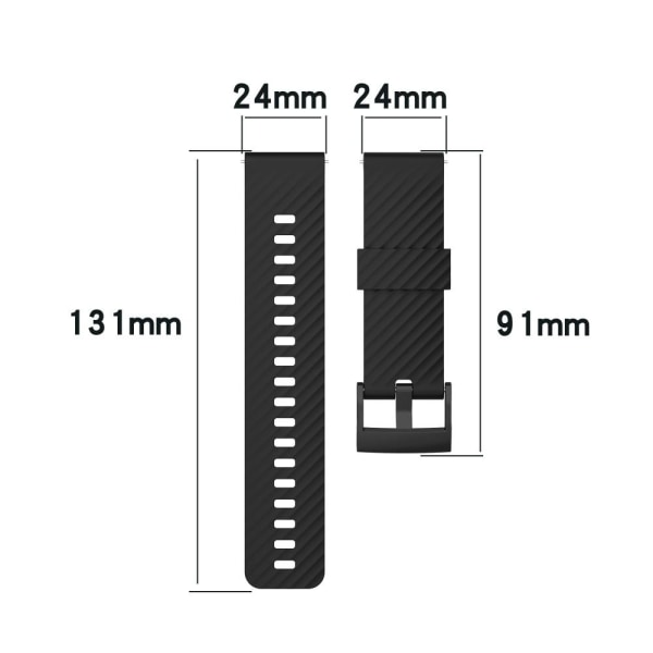 Silikon Armband För Suunto (24mm) Vit