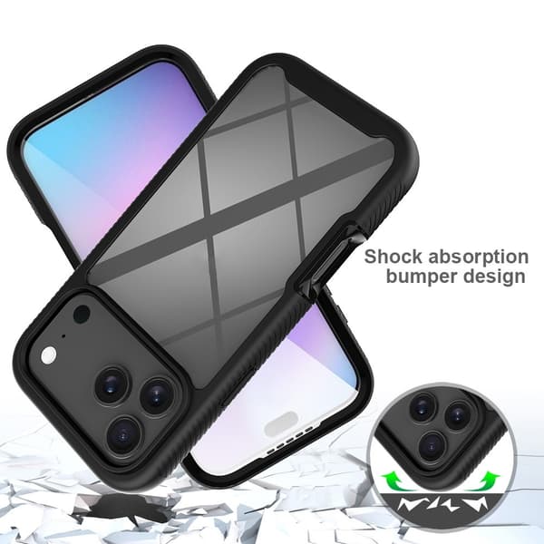iPhone 18 Pro Max/17 Pro Max Skal 360 Hybrid Defense Svart