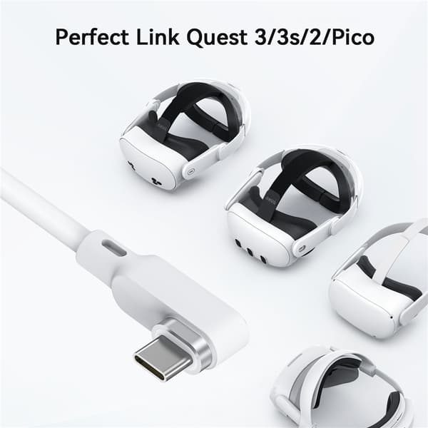 AMVR 5m Link Kabel Till VR Headset USB-C Vit