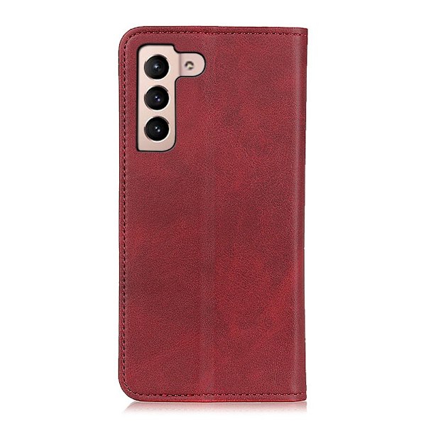Samsung Galaxy S22 Plus Fodral Flip Split Läder Röd