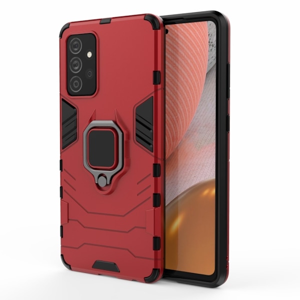 Samsung Galaxy A72 - Hybrid Ring Skal - Röd Red Röd