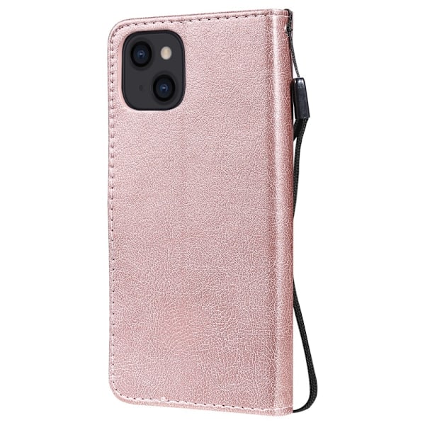 iPhone 13 - Solid Plånboksfodral - Roséguld