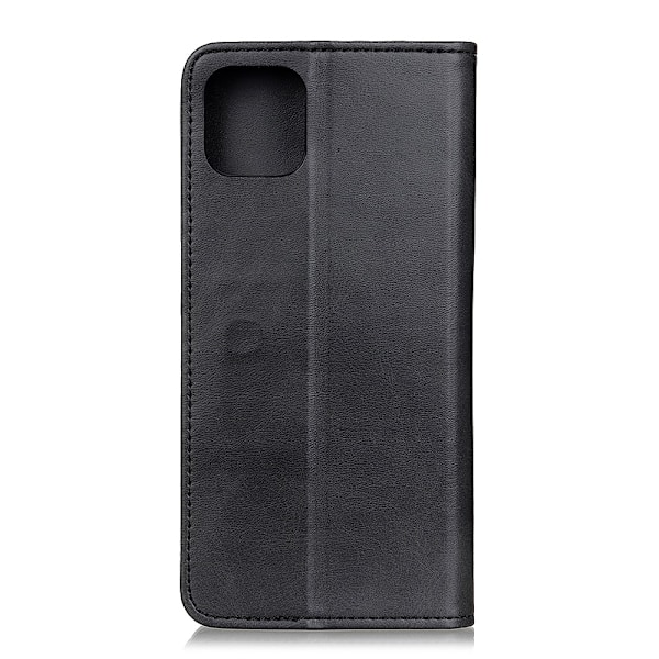 iPhone 12 Pro Max - Split Läder Flip Fodral - Svart Black Svart