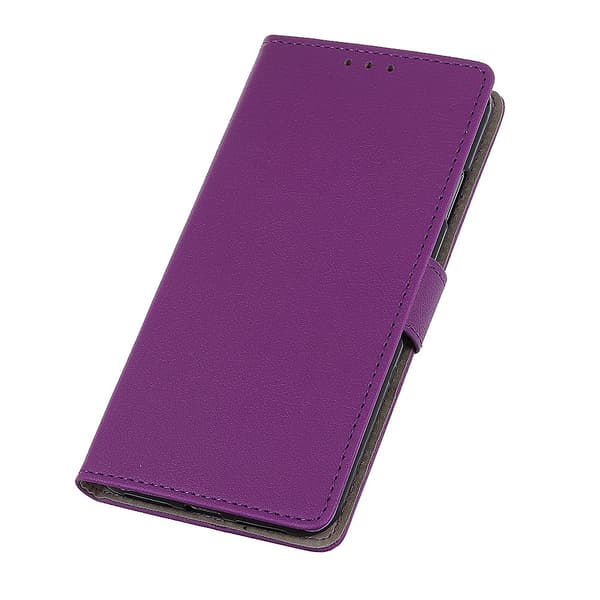 Motorola Moto G200 Fodral Solid Läder Lila