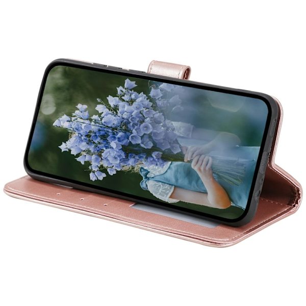 Xiaomi Redmi Note 14 5G Fodral Mandala Läder Roséguld