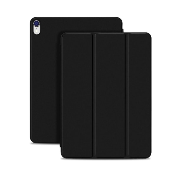 iPad Air 2020/2022 / Pro 11 2018 2in1 Magnet Tri-Fold Litchi Fod Black Svart