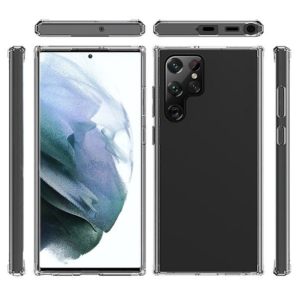 Samsung Galaxy S22 Ultra Skal Akryl/TPU Hybrid Transparent