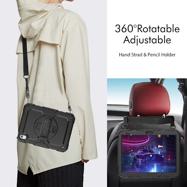 iPad 11 2025 / 10.9 2022 Fodral 360° Shockproof Kickstand