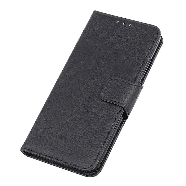 Xiaomi Redmi 9A - Litchi Fodral - Svart Black Svart