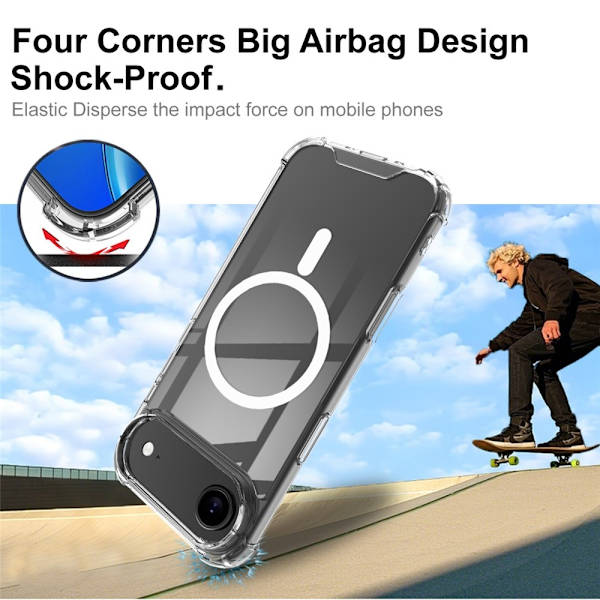 IMAK iPhone Air Skal MagSafe Shockproof Transparent