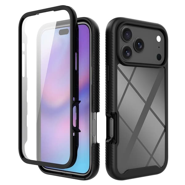 iPhone 18 Pro Max/17 Pro Max Skal 360 Hybrid Defense Svart