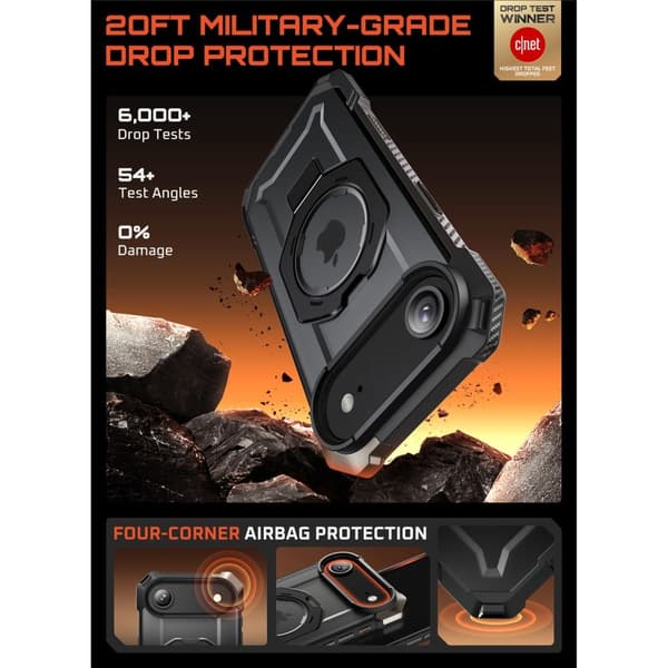 Supcase iPhone Air Skal MagSafe Unicorn Beetle Grip Svart