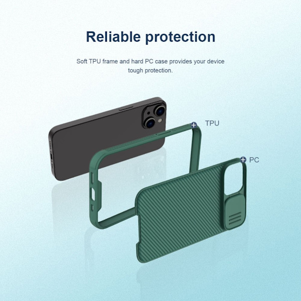 NILLKIN iPhone 14 Plus Skal CamShield Pro Blå