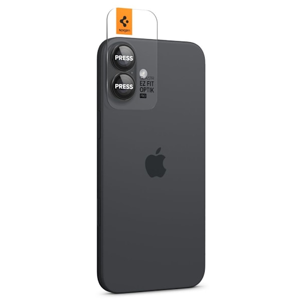 Spigen iPhone 16/16 Plus 2-PACK Linsskydd Optik GLAS.tR "Ez Fit"
